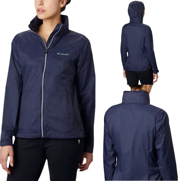 Columbia Jackets & Blazers - Columbia Navy Blue Switchback III Rain Jacket
